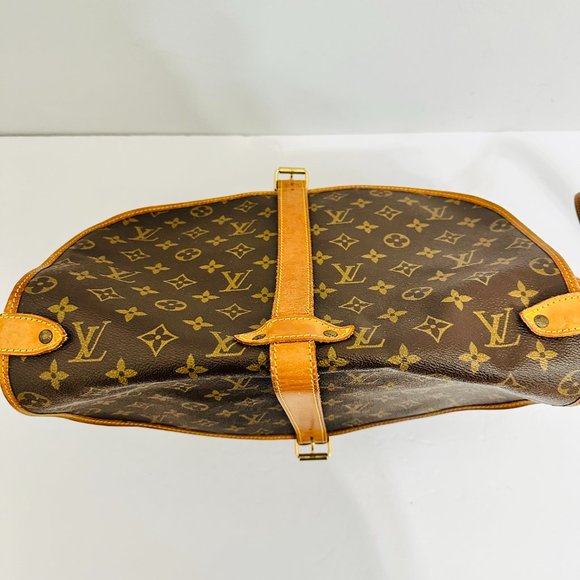 AUTHENTIC LOUIS VUITTON MONOGRAM SAUMUR 35 MADE IN FRANCE AR1924 - Picture 6 of 16